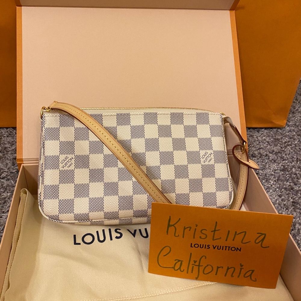 ❌SOLD❌Damier Azur Pochette